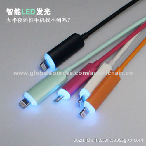 Most Popular Lighting LED Cables for iPhone 5/5S/5C/iPad Mini, 1m Length, Easy to Use